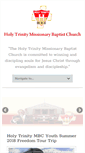 Mobile Screenshot of holytrinitymbc.org